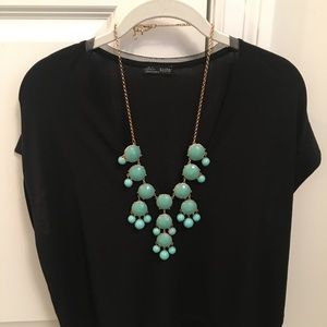 J Crew Bubble Necklace - Turquoise